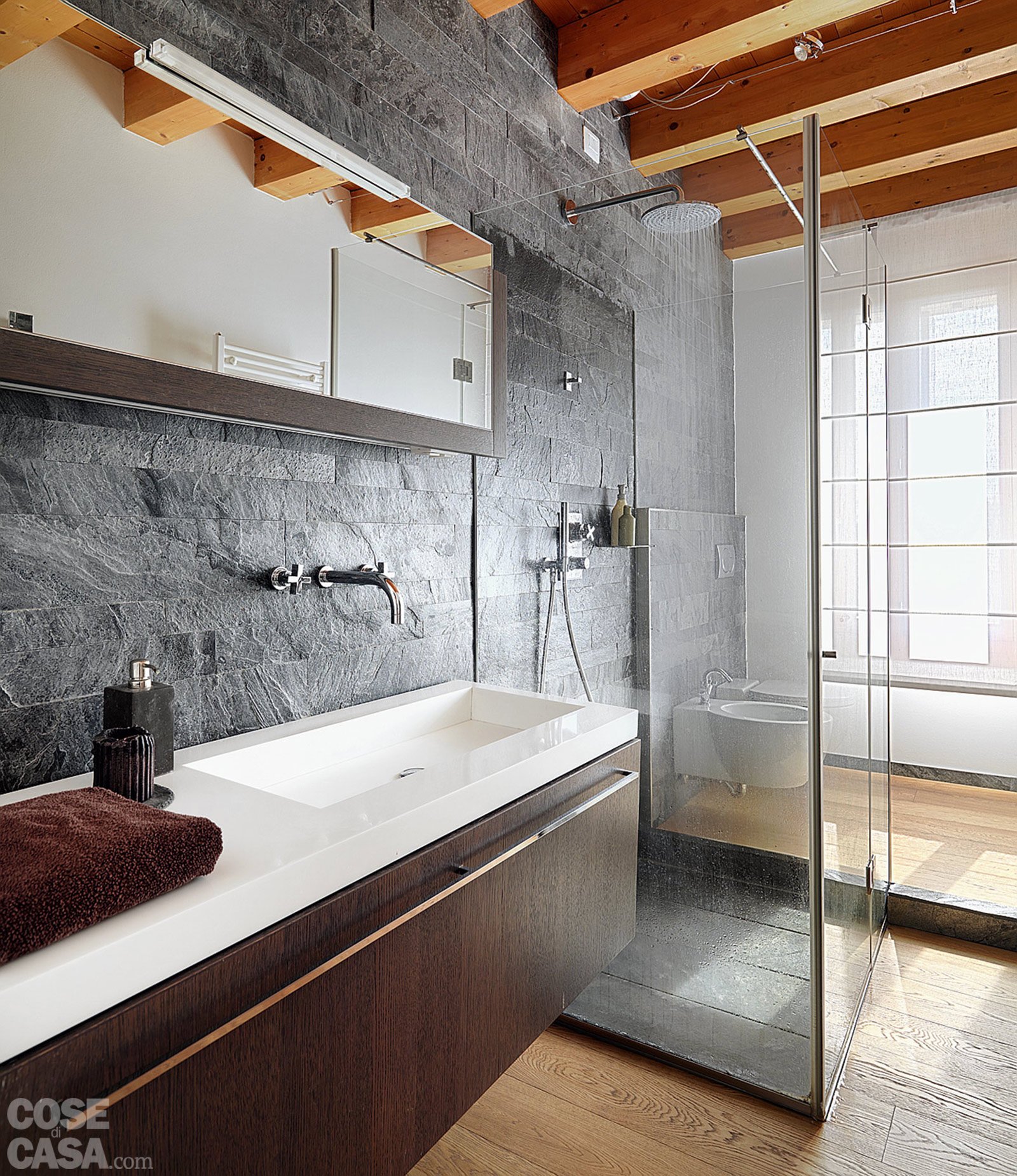 Столешница в ванной - стильное дизайн решение
